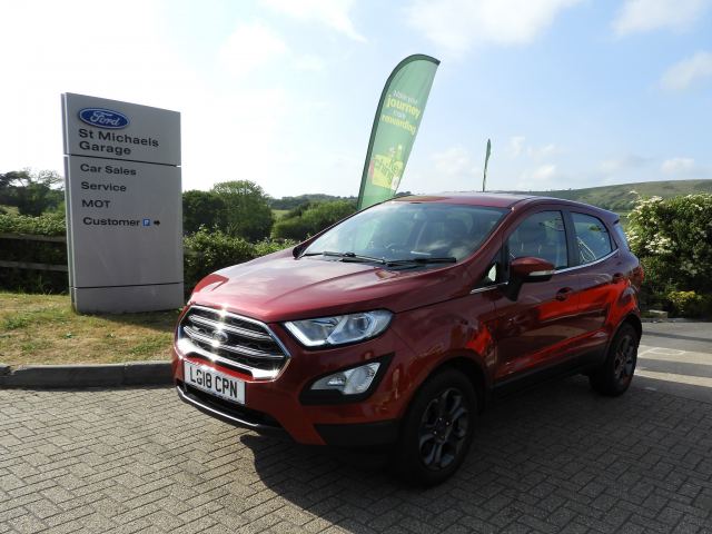 2018 (18) Ford EcoSport 1.0T EcoBoost Zetec SUV 5dr Petrol Auto (125 ps)